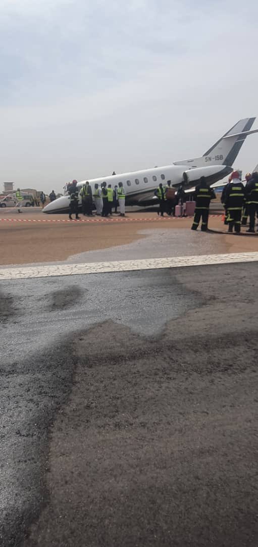 Private jet crash-lands at Kano airport (video)