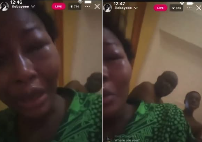 BBNaija winner, Ilebaye, cries for help as she goes live on IG showing a b@ttered face