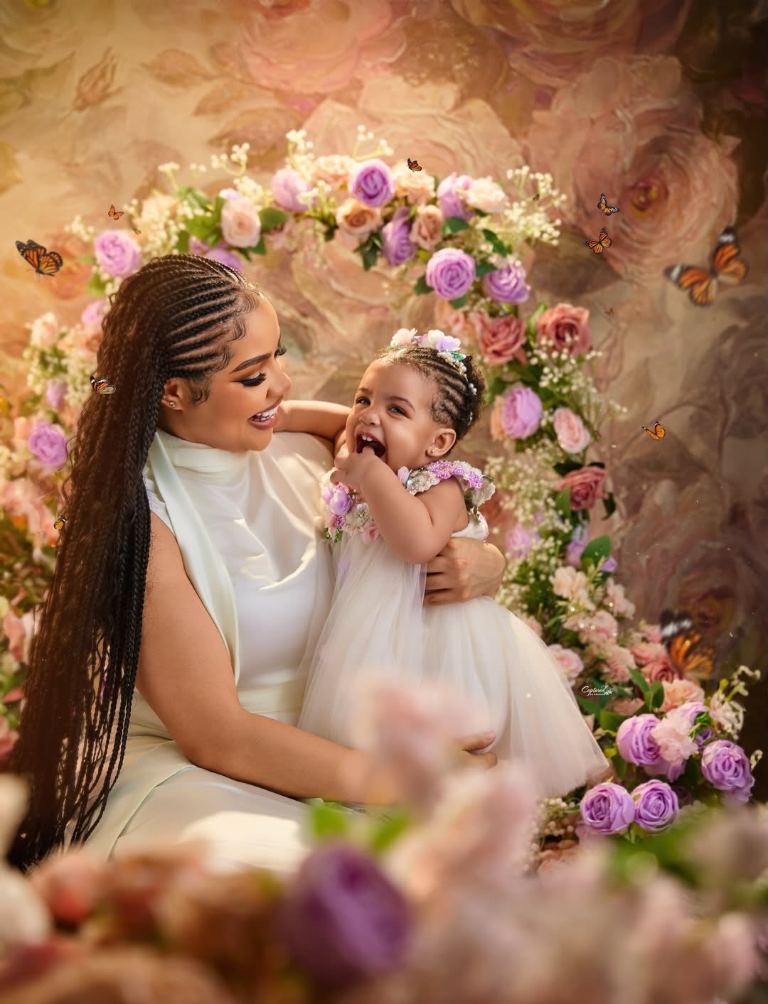 Alani’s first birthday celebration with mom Nengi