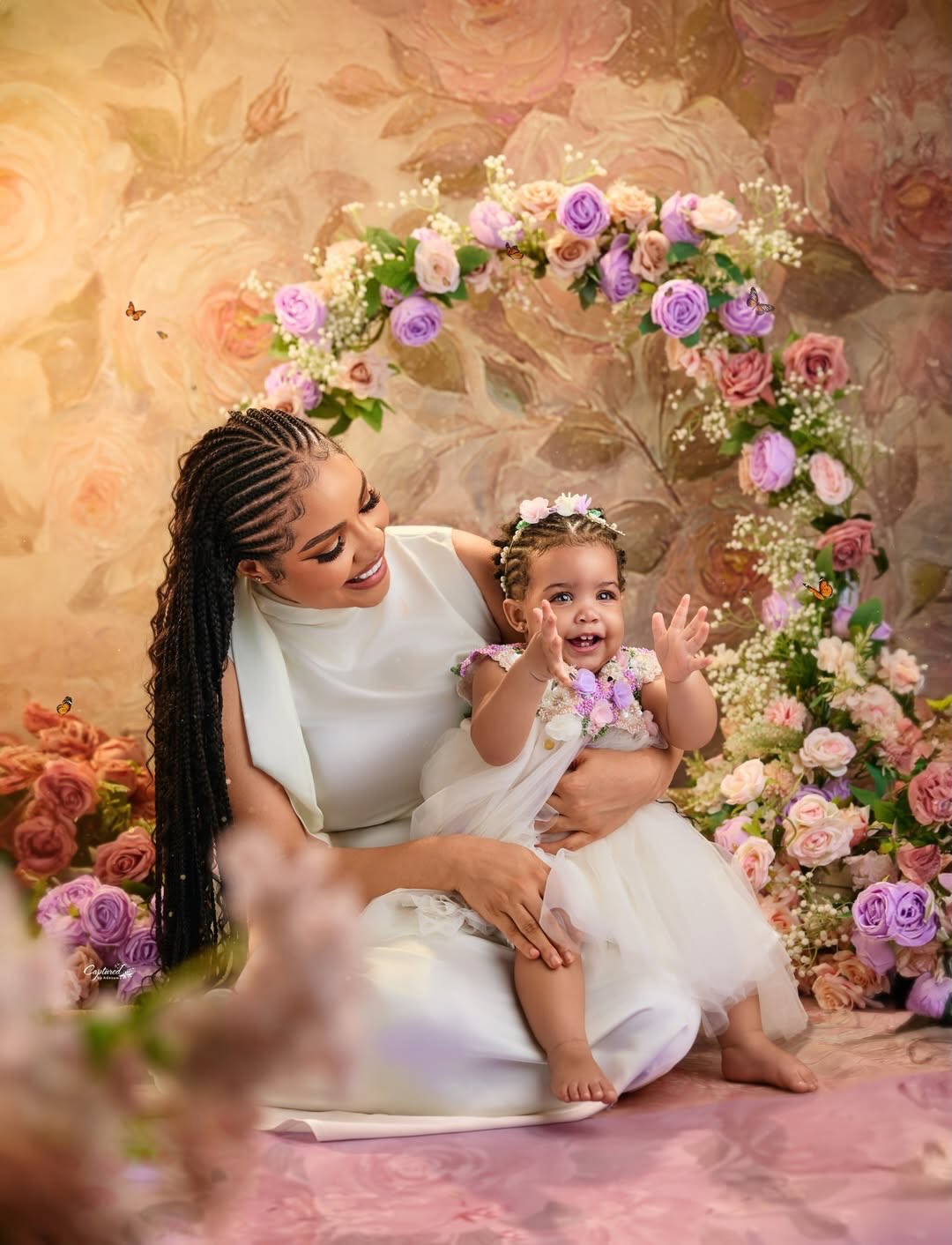 Nengi Fason shares a loving moment with daughter Alani