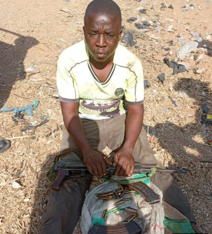 Troops arrest gunrunner, recover AK-47 rifle and 53 rounds of ammunition in Taraba