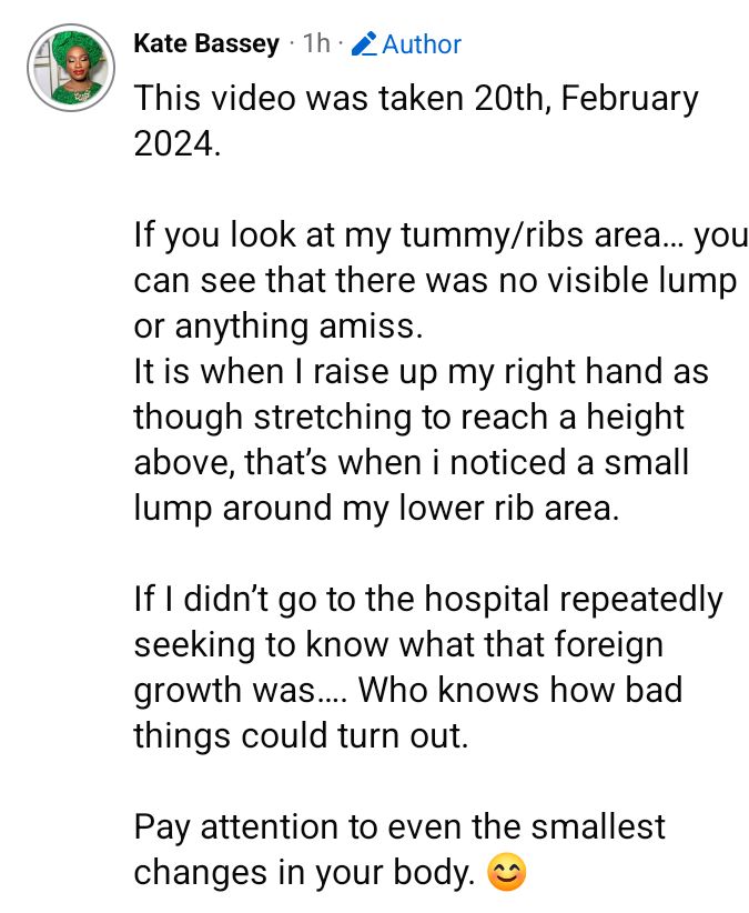 Romanticize your life as much as you can - Nigerian woman who lost three ribs to cancer advises people as she shares throwback video of herself