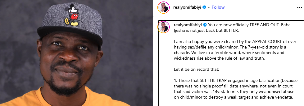 Baba Ijesha?s release not an acquittal - Lagos Attorney-General clarifies