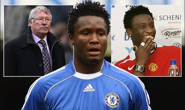 Former Super Eagles captain, John Obi Mikel says he 's*** himself' when he saw Sir Alex Ferguson after he made a U-turn on his Manchester United move to join Chelsea