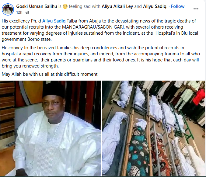 Boko Haram reportedly k!lls construction workers and local hunters in Borno