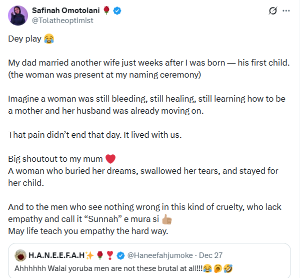 My dad married another wife just weeks after I, his first child, was born â Nigerian woman reveals