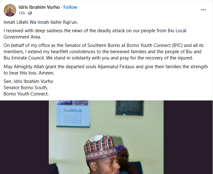 Boko Haram reportedly k!lls construction workers and local hunters in Borno