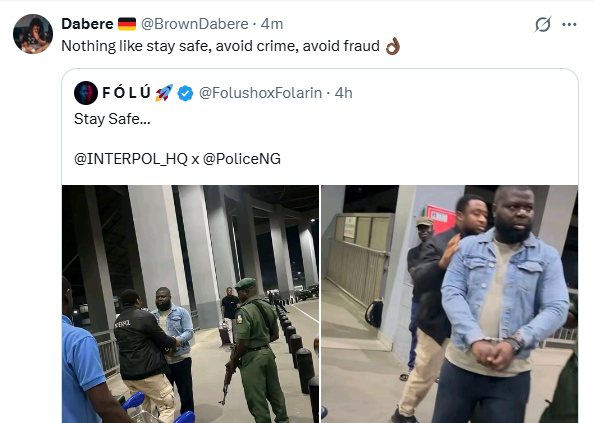 Reactions as INTERPOL reportedly arrests Nigerian man at Abuja airport