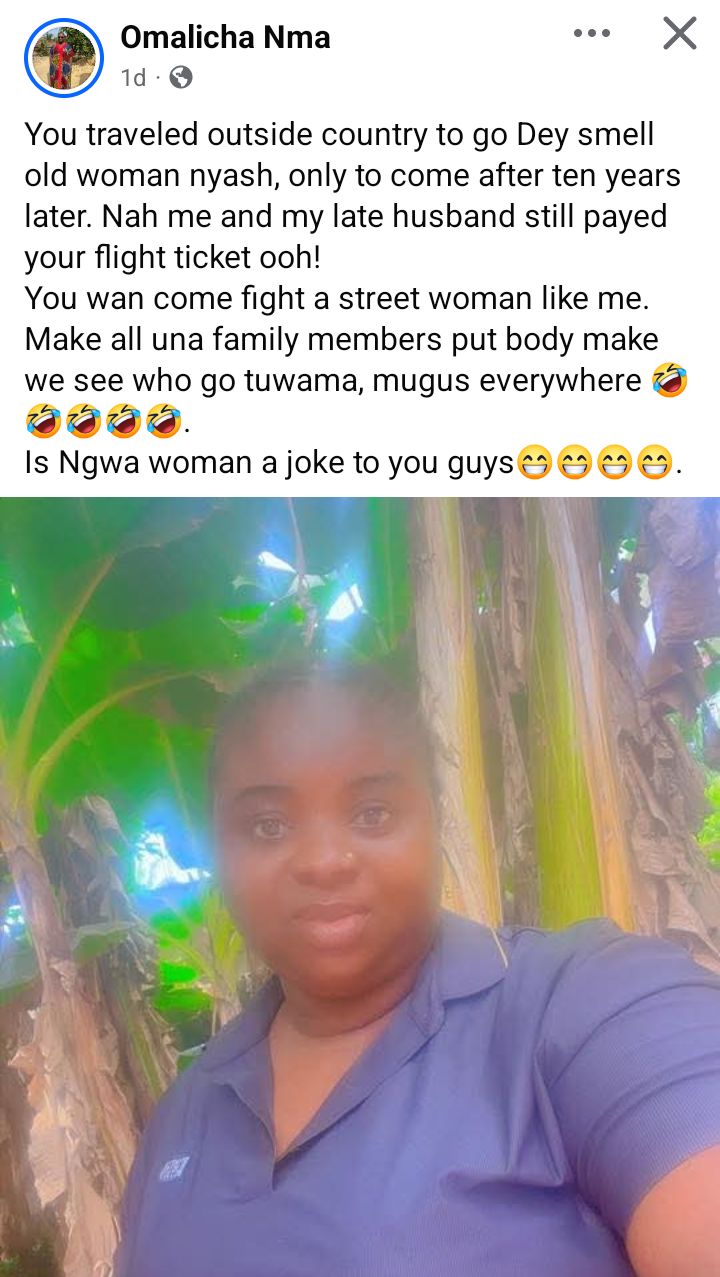 Two failed men who travelled outside the country and came back empty-handed - Nigerian widow calls out her late husband