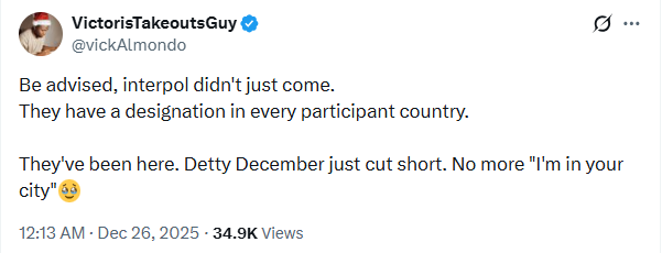 Reactions as INTERPOL reportedly arrests Nigerian man at Abuja airport