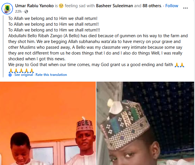 Bandits k!ll young man on his way to farm in Katsina