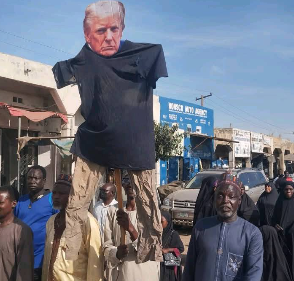 Shi?ite sect members protest against Trump?s invasion threat in Kano